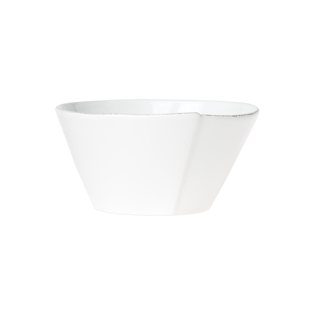 Vietri Lastra White Stacking Cereal Bowl