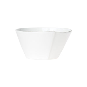 Vietri Lastra White Medium Stacking Serving Bowl