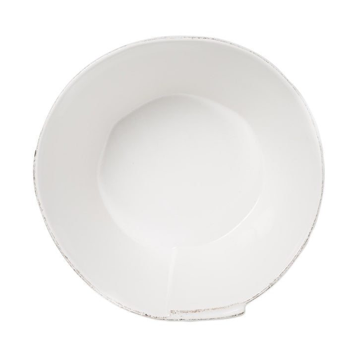 Vietri Lastra White Large Stacking Serving Bowl