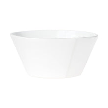 Load image into Gallery viewer, Vietri Lastra White Large Stacking Serving Bowl
