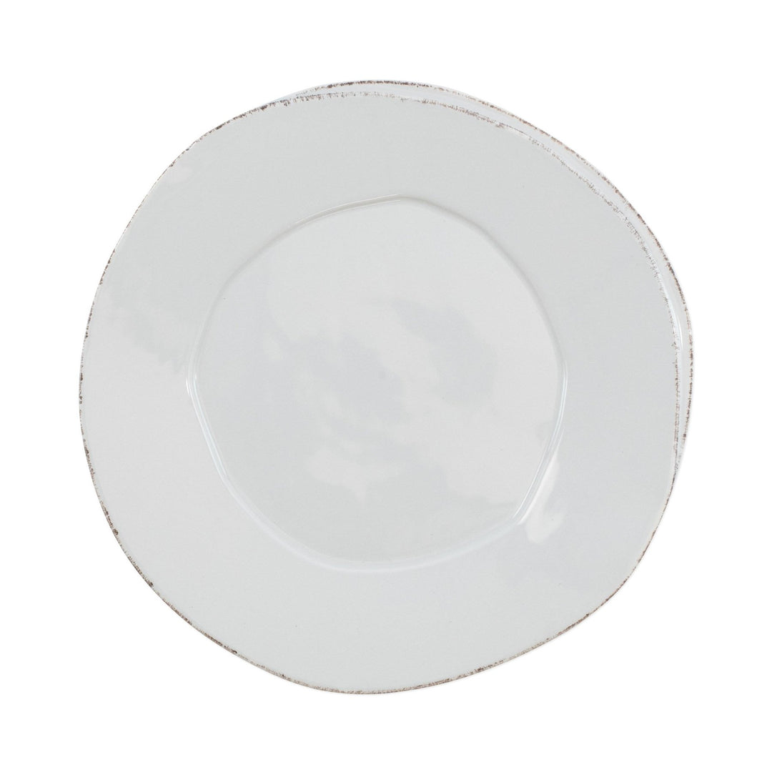 Vietri Lastra Light Gray European Dinner Plate