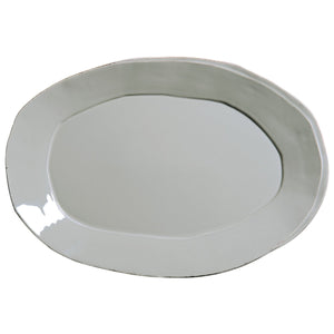 Vietri Lastra Gray Oval Platter