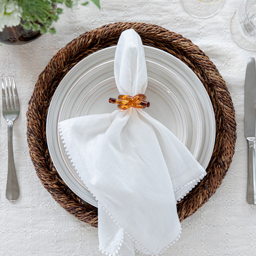 Juliska Berry Trim White Napkin