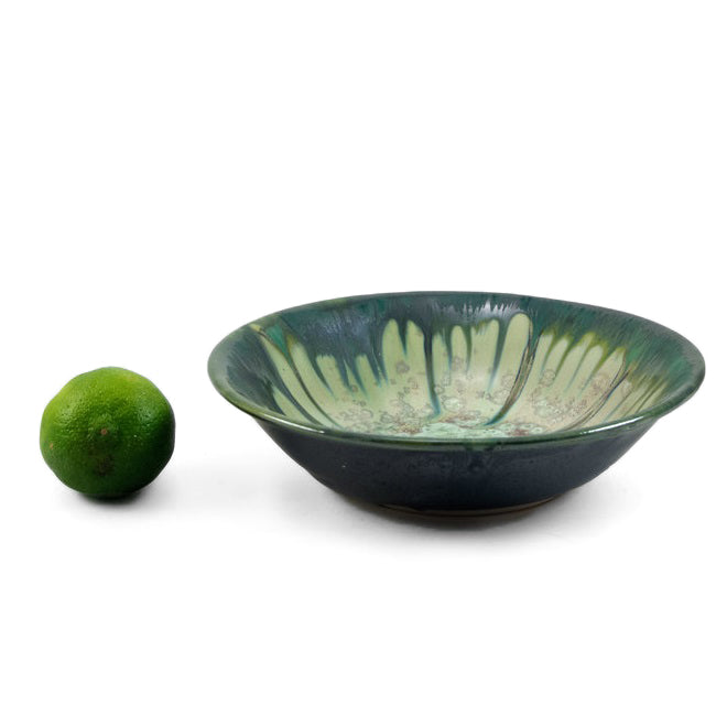 Ae Ceramics Round Series Soup Bowl in Mint & Charcoal