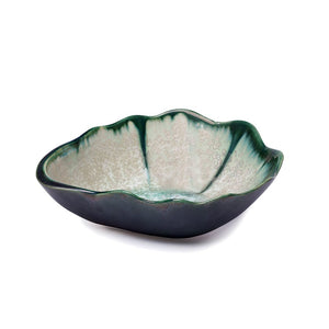Ae Ceramics Oyster Series Medium Nesting Bowl in Mint & Charcoal