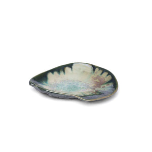 Ae Ceramics Oyster Series Damariscotta Dish in Mint & Charcoal
