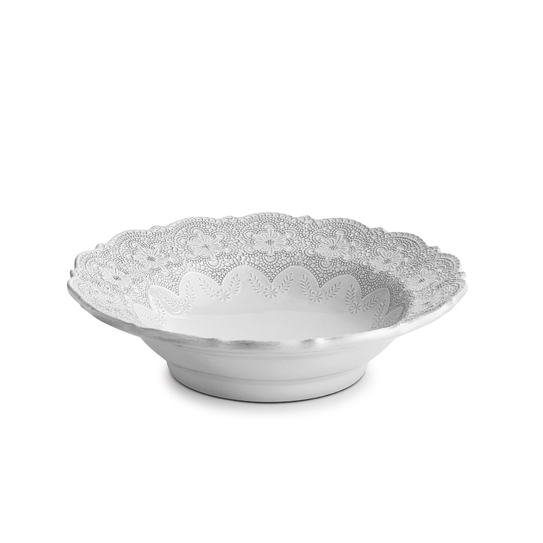 Arte Italica Merletto White Serving Bowl