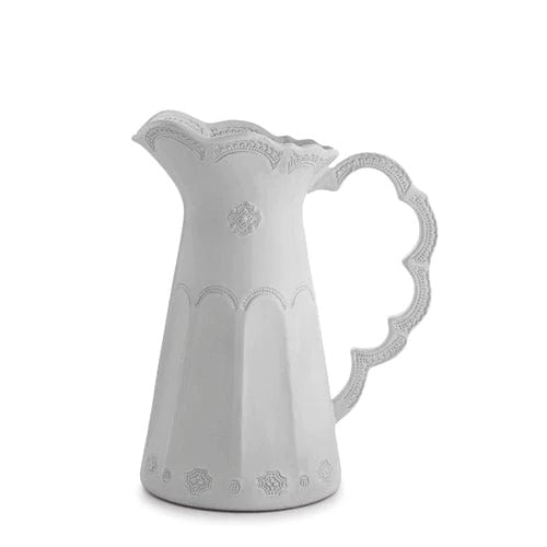 Arte Italica Merletto White Scalloped Pitcher