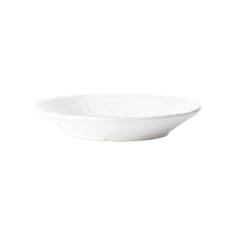 Vietri Lastra Melamine White Pasta Bowl