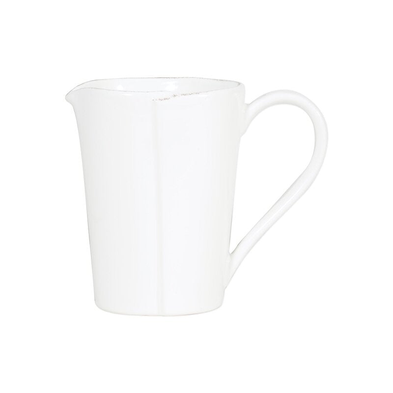 Vietri Lastra Melamine White Pitcher