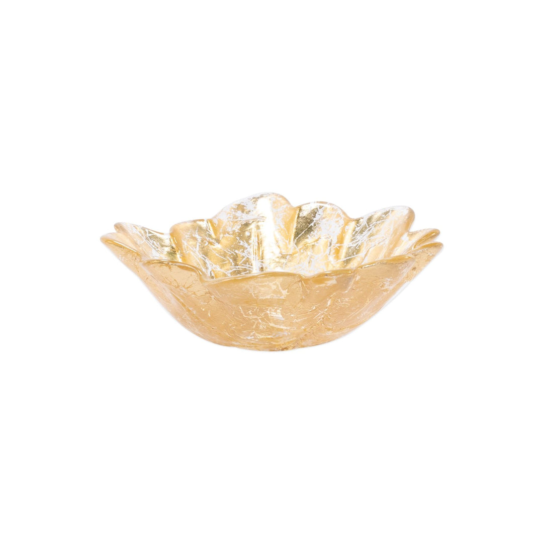 Vietri Moon Glass Leaf Bowl, Small