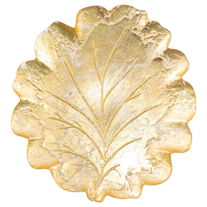 Vietri Moon Glass Leaf Platter, Large