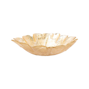 Vietri Moon Glass Leaf Bowl, Medium