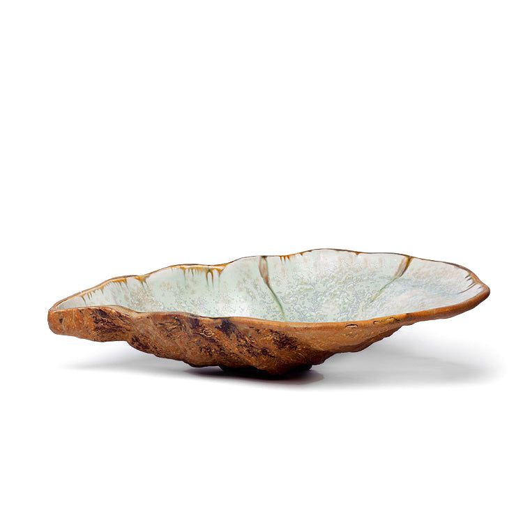 Ae Ceramics Oyster Series Coffee Table Bowl in Mint & Tortoise