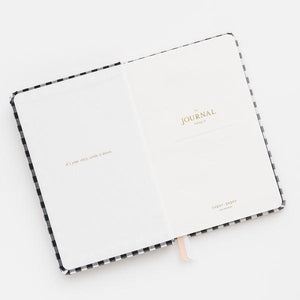 Essential Journal in Black & White Gingham