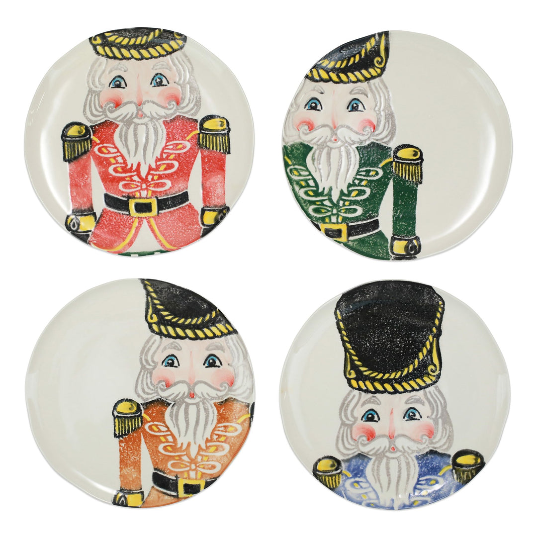 Vietri Nutcrackers Assorted Dinner Plates