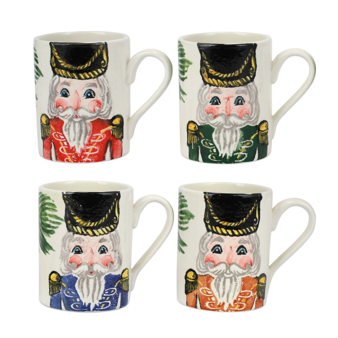 Vietri Nutcrackers Assorted Mugs