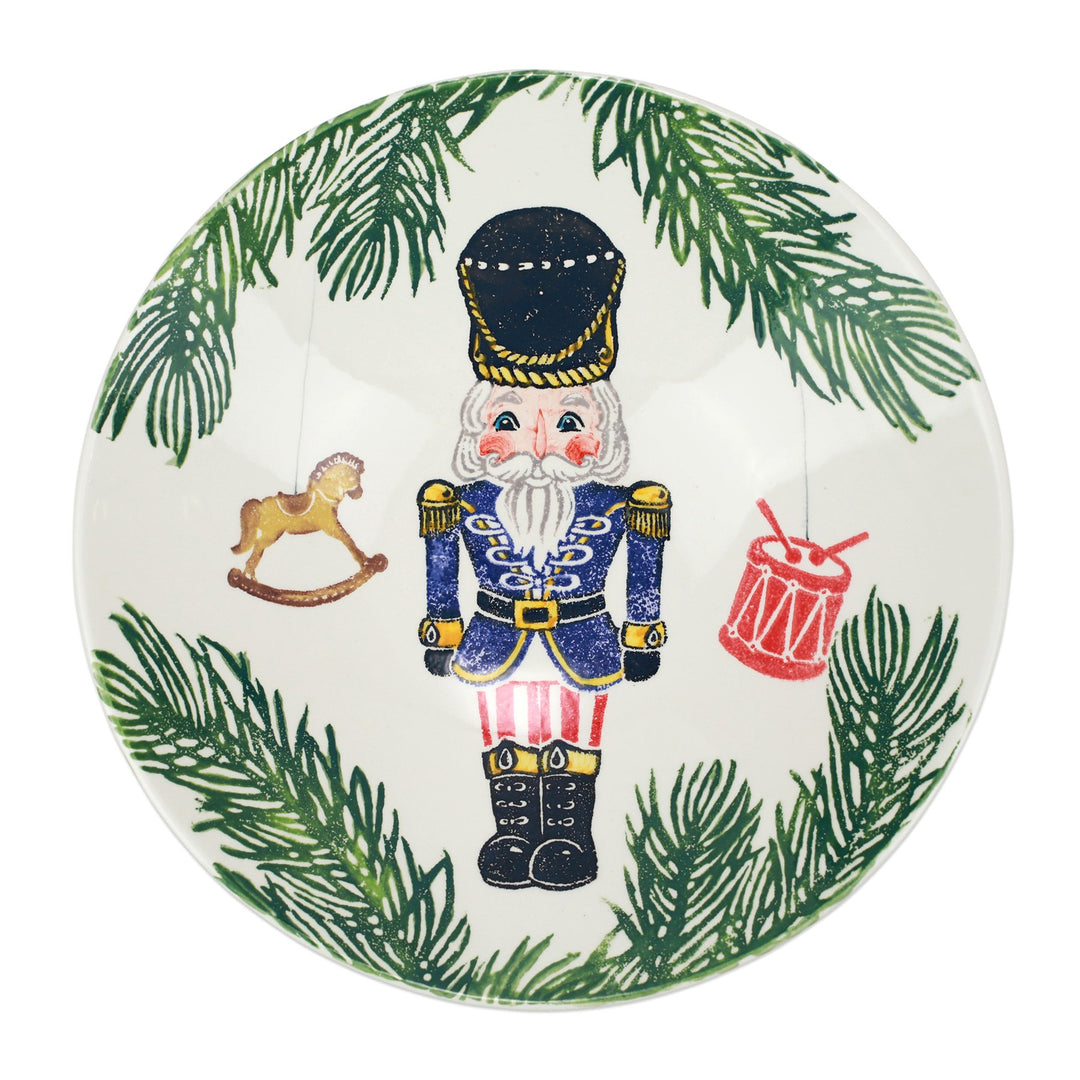 Vietri Nutcrackers Large Serving Bowl