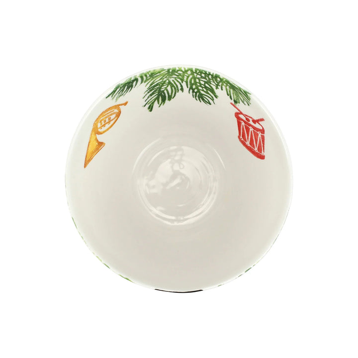 Vietri Nutcrackers Deep Serving Bowl inside