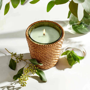 Nest Wild Mint & Eucalyptus Rattan Classic Candle