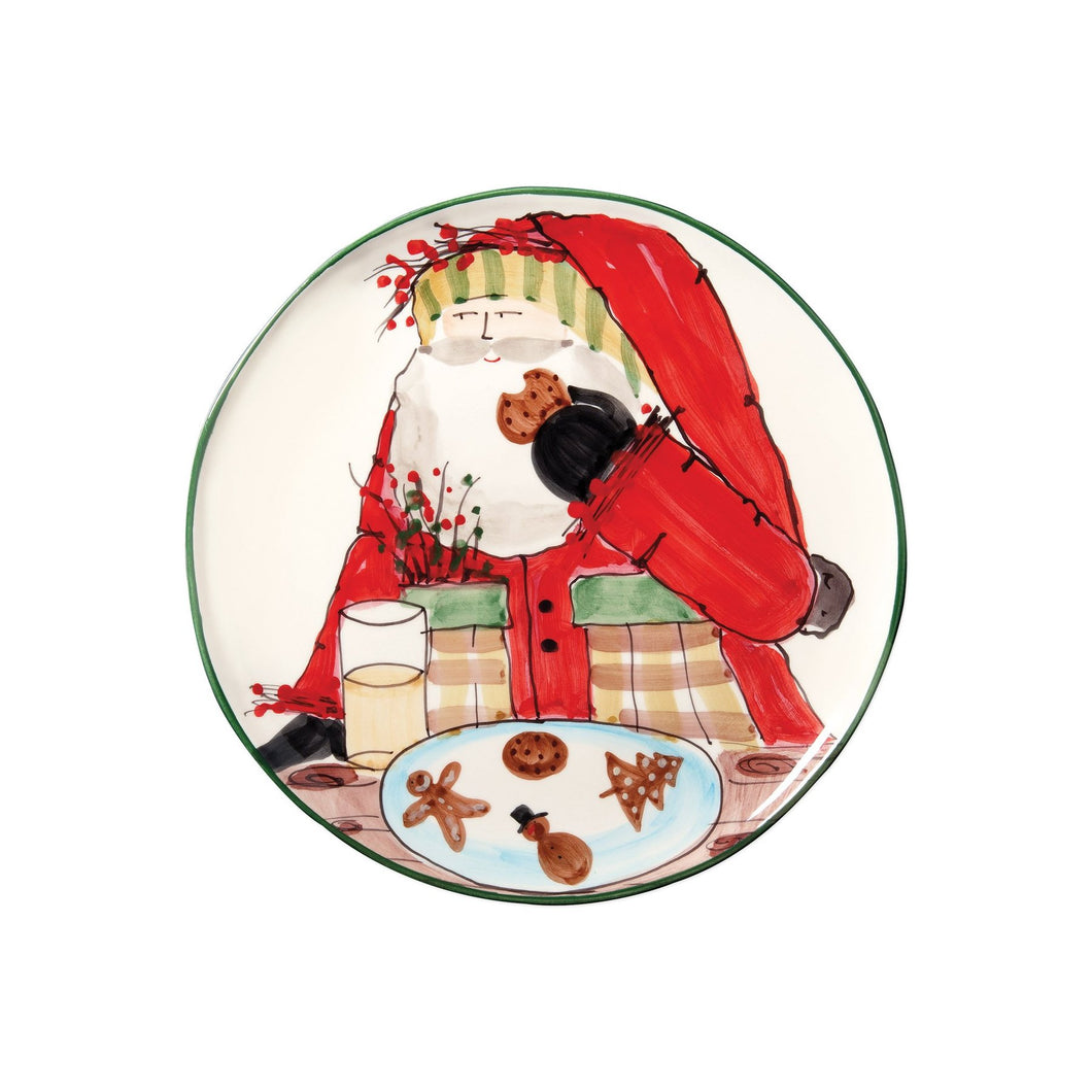 Vietri Old St. Nick Boxed Cookie Plate