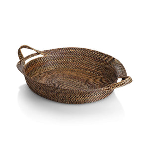 Calaisio Oval Basket Tray w/ Handles, Large