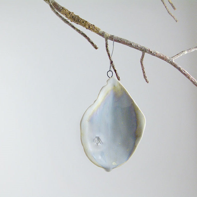 Ae Ceramics Oyster Ornament in Pearl