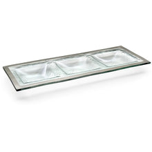 Load image into Gallery viewer, Annieglass Roman Antique 3 Section Tray
