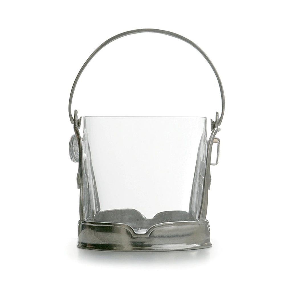Arte Italica Taverna Crystal Ice Bucket with Handle