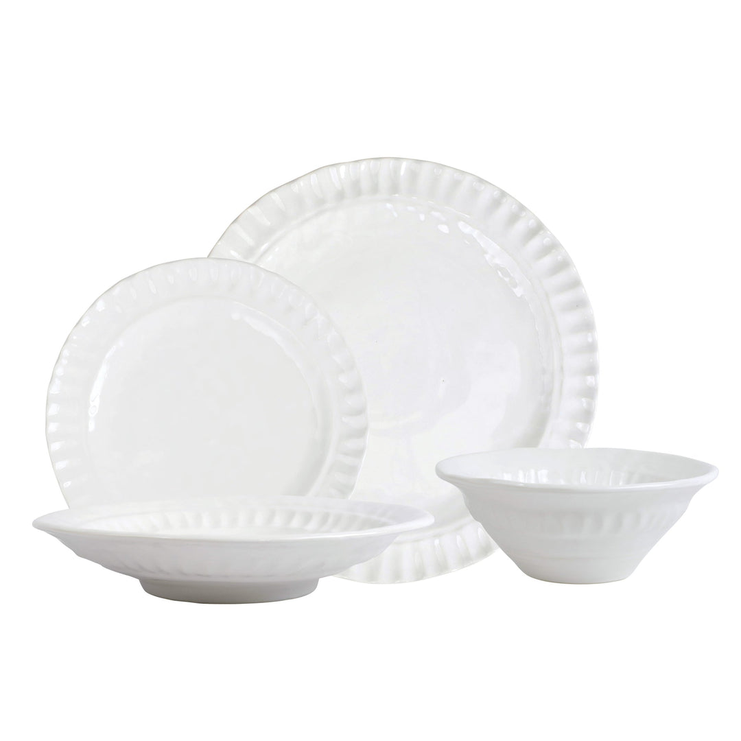 Vietri Pietra Serena 4 Piece Place Setting