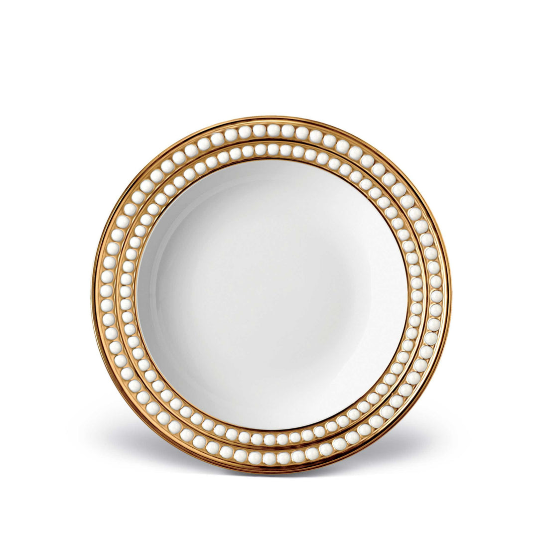 L'Objet Perlée Gold Soup Plate