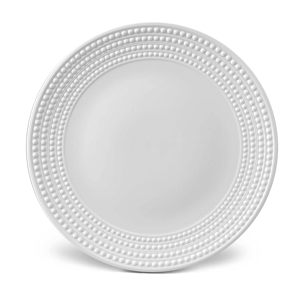 L'Objet Perlée White Round Platter