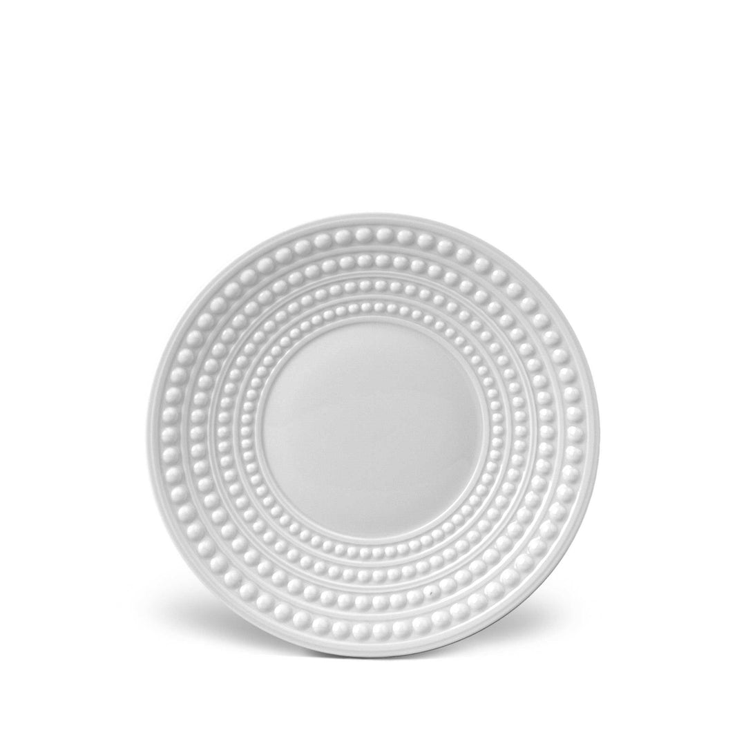 L'Objet Perlée White Saucer