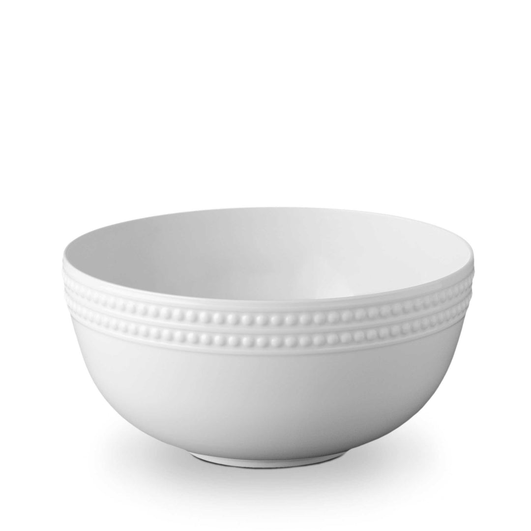 L'Objet Perlée White Serving Bowl