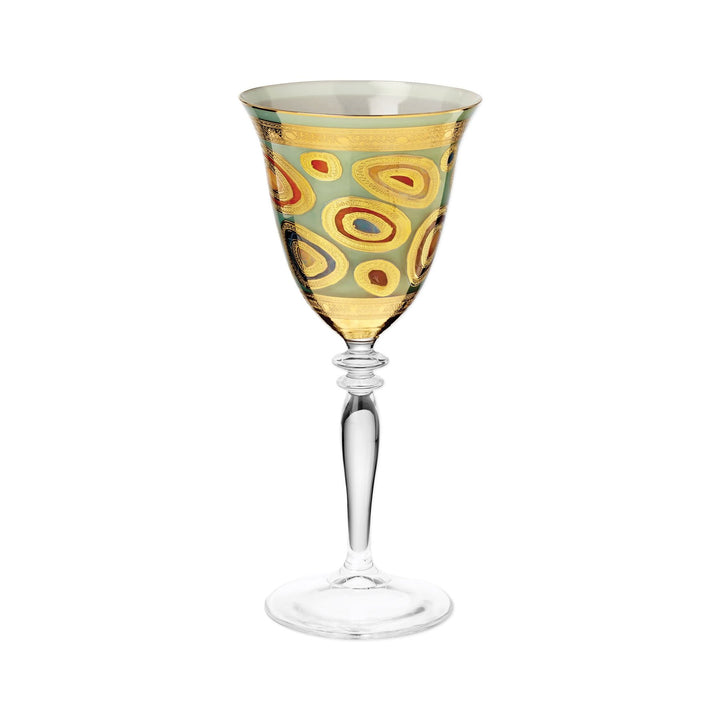 Vietri Regalia Aqua Wine Glass