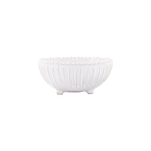 Load image into Gallery viewer, Vietri Incanto Stone White Stripe Footed Bowl
