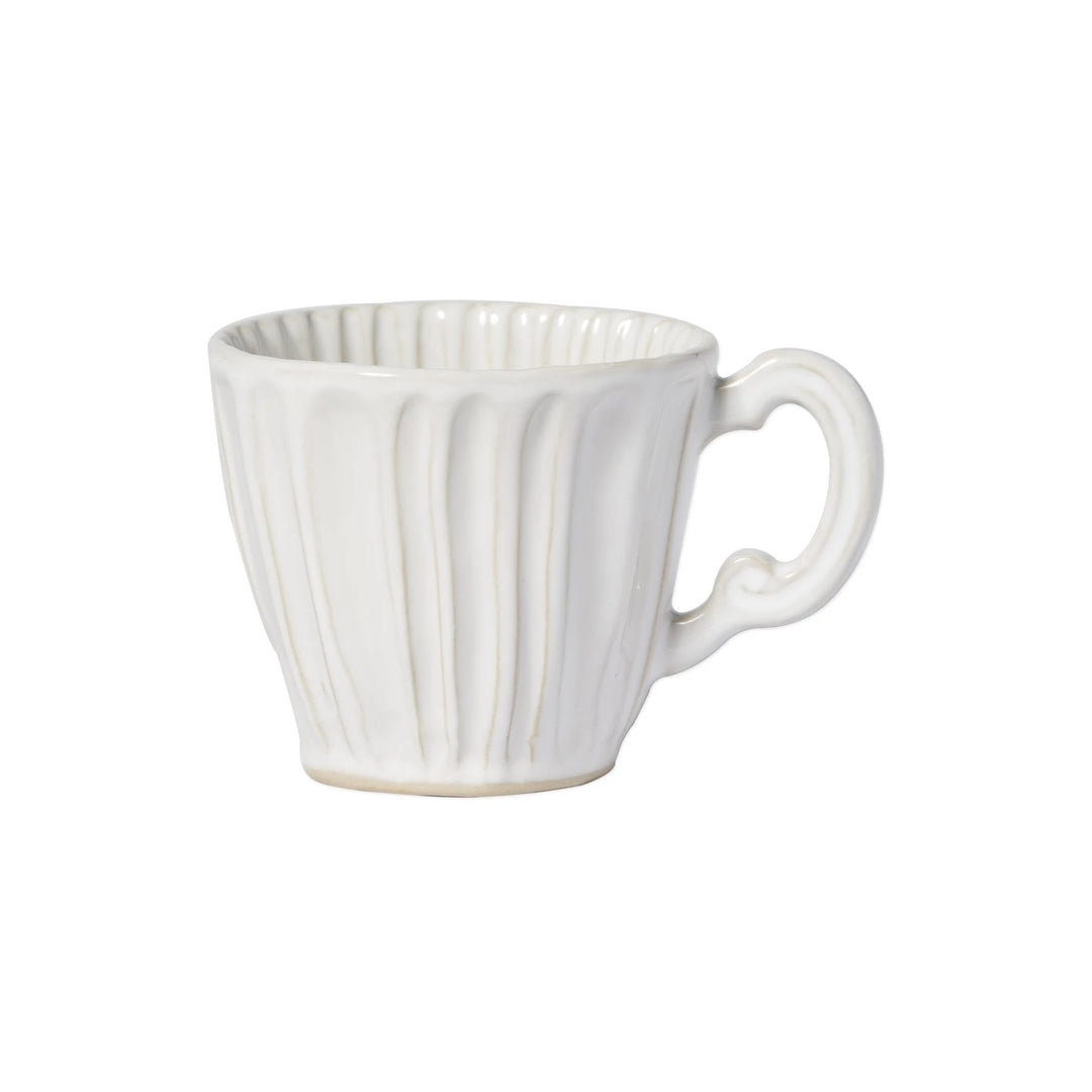 Vietri Incanto Stone White Stripe Mug