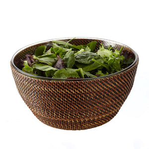 Calaisio Round Salad Bowl w/ Glass Insert