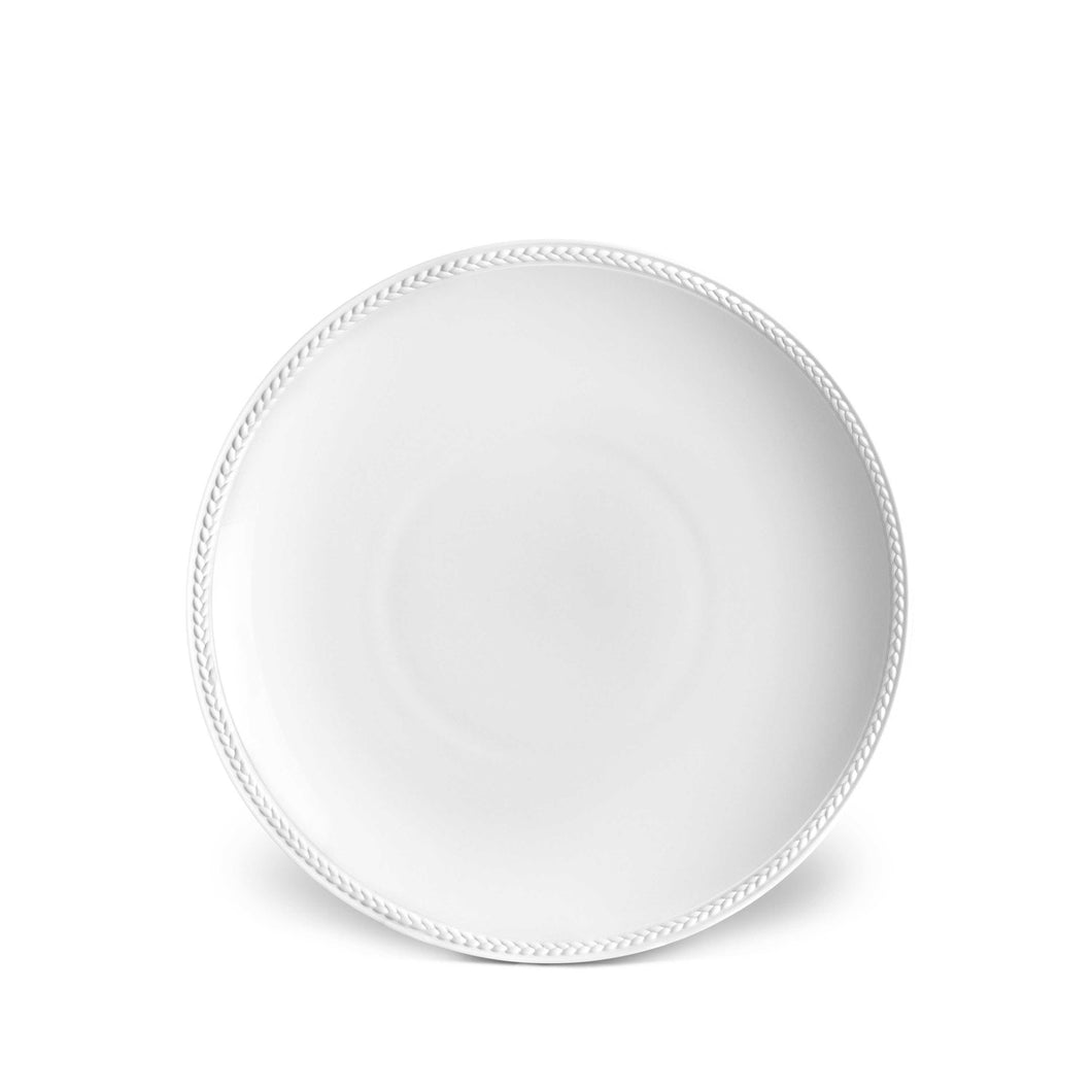 L'Objet Soie Tressée White Soup Plate