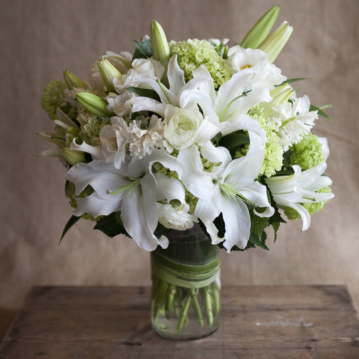 white lily bouquet for sympathy Sympathy Arrangement – Charleston Street
