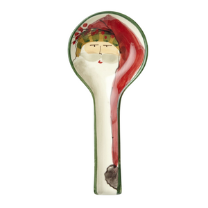 Vietri Old St. Nick Spoon Rest in Gift Box