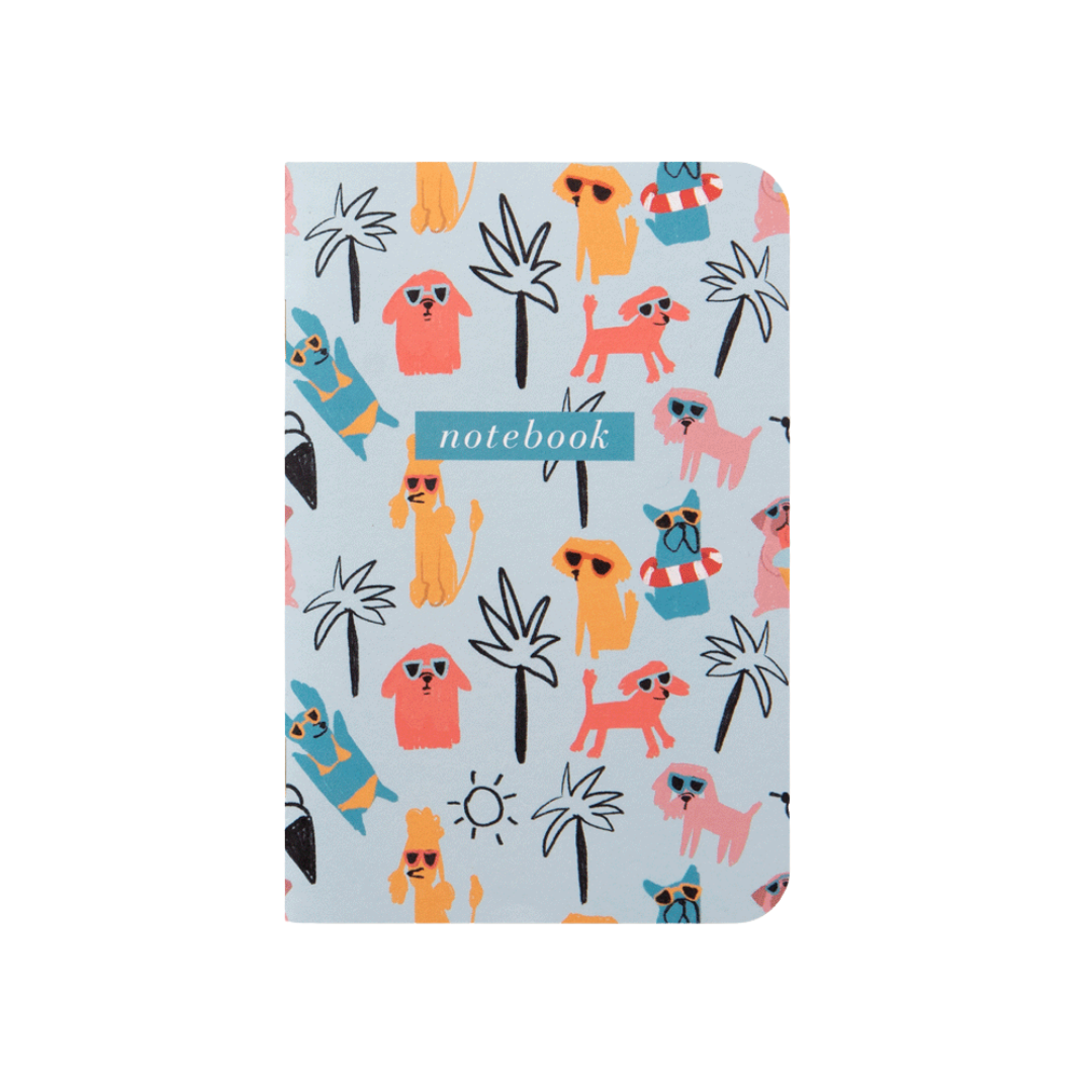 Crane & Co. Tropical Dogs Notebook