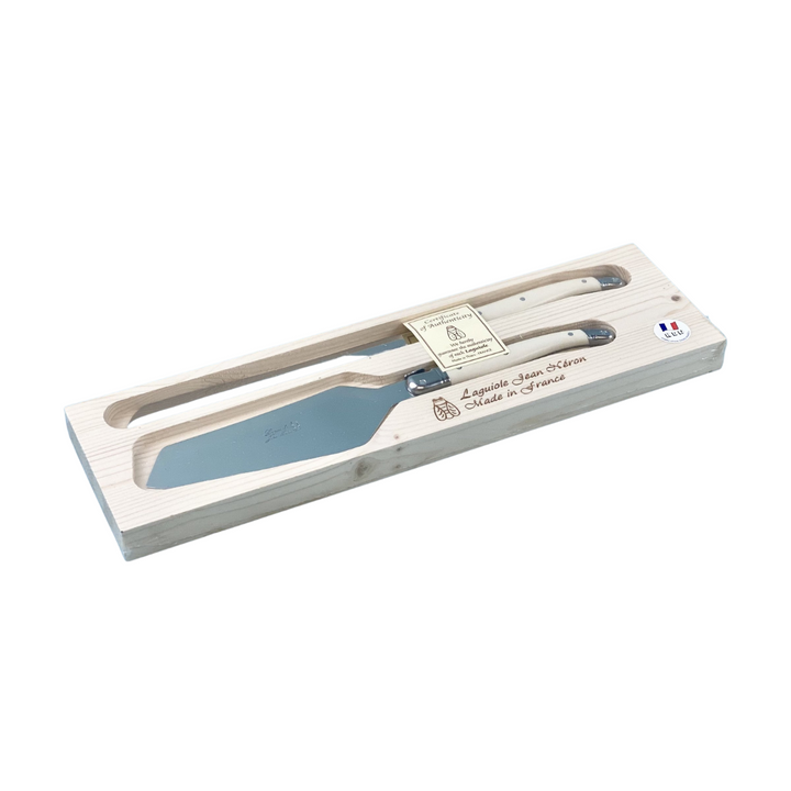 Laguiole Ivory Cake Knife Set