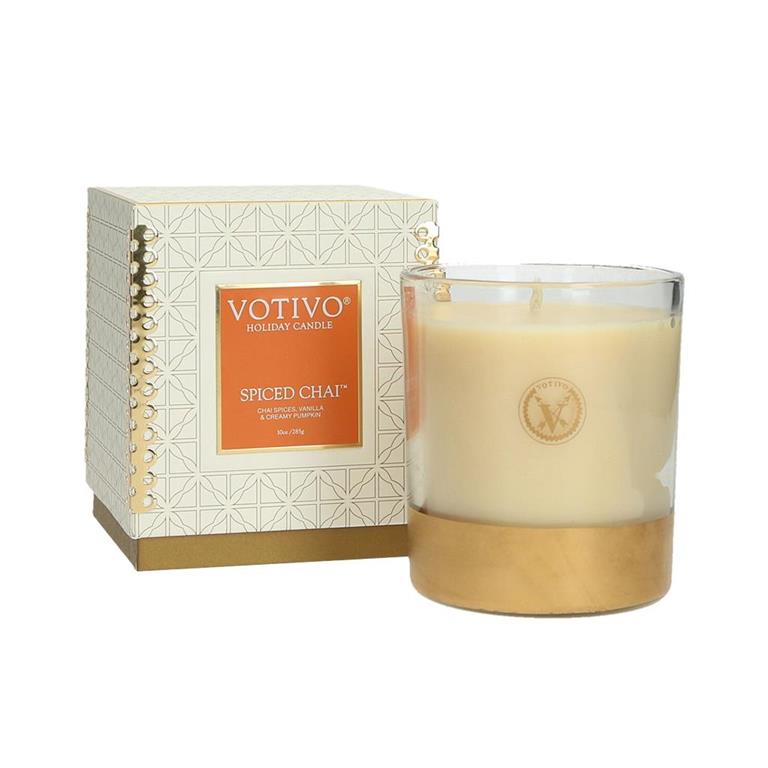 Votivo Holiday Spiced Chai Candle