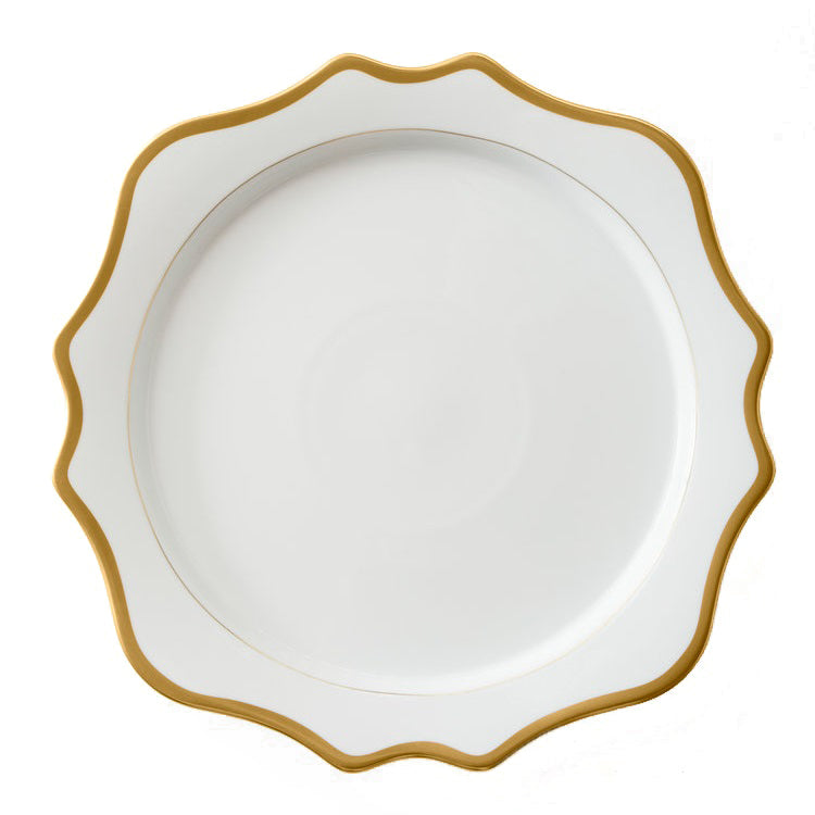 Anna Weatherley Antique White & Gold Charger