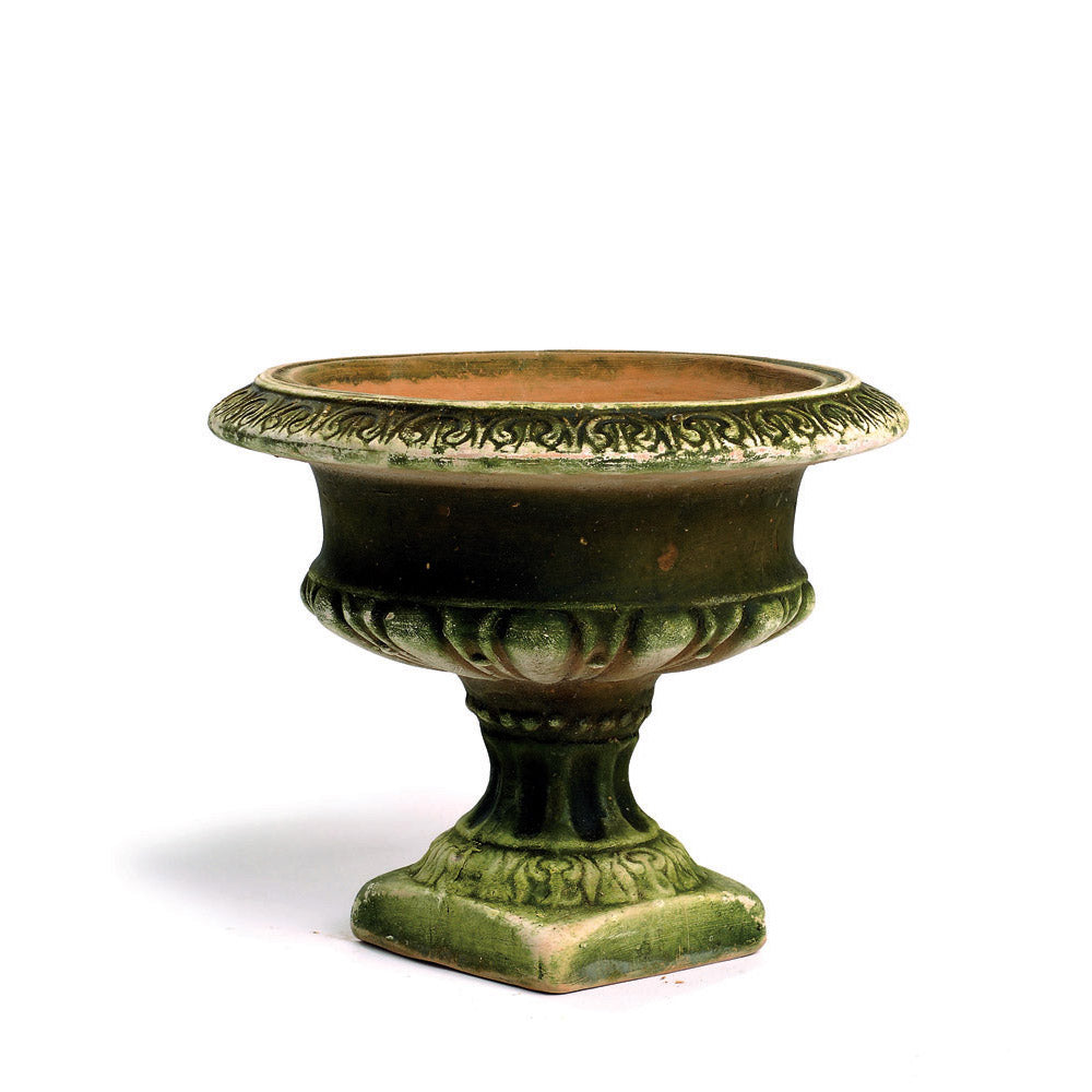 Aged Terra Cotta Romantic Urn