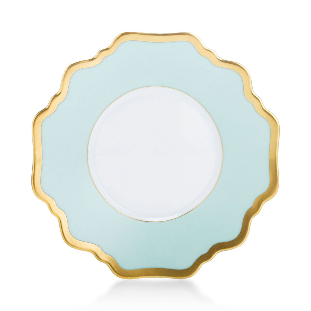 Anna Weatherley Anna's Palette Aqua Green Saucer