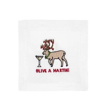 Olive A Martini Cocktail Napkins