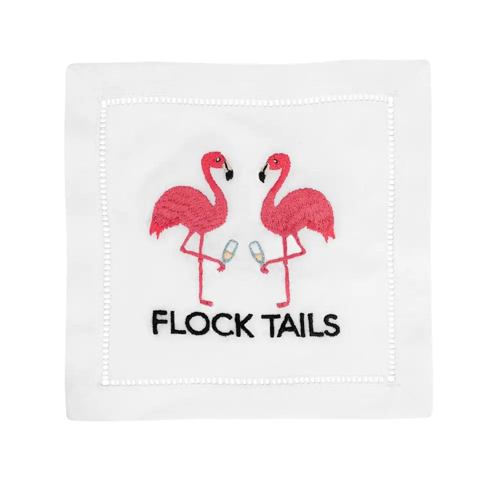 Flock Tails Cocktail Napkins