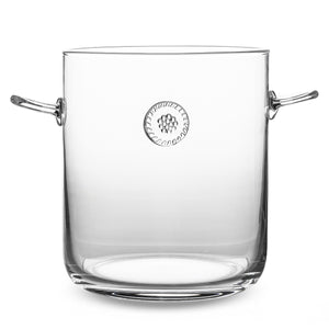 Juliska Berry & Thread Glass Ice Bucket w/ Tongs